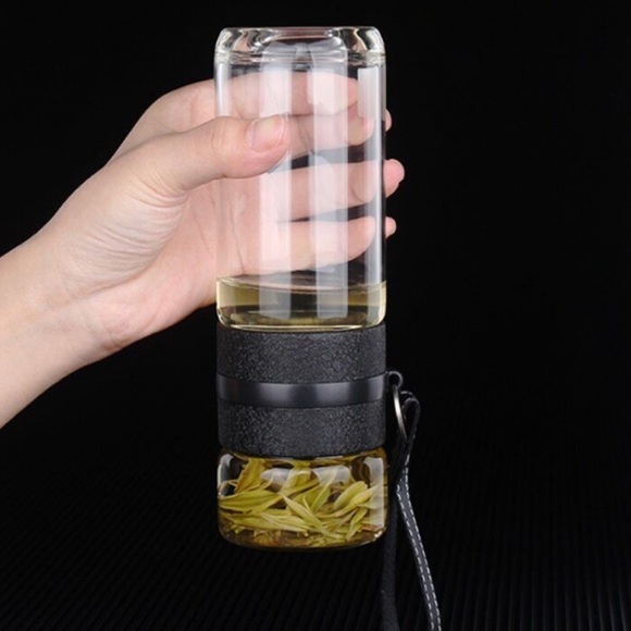 Tea and Water Infuser Glass Bottle - Picture 4 of 10